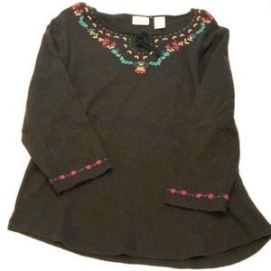 St. John's Bay Womens Petite Large 3/4 Sleeve